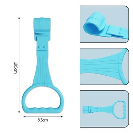 4pcs Baby Crib Hanging Leather Baby School Stand Up Hand Ring Kids Game Fence Auxiliary Hand Ring Strap Suitable for Ages 1-3 Years Old (Style)