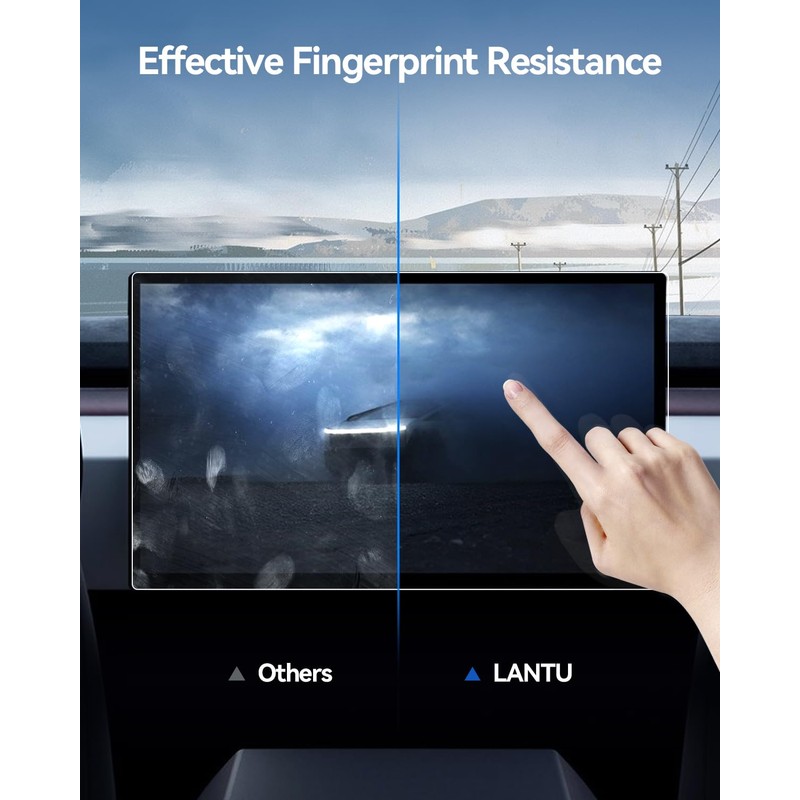 LANTU 2PCS Matte Screen Protector for 2019-2025 Polaris RZR PRO