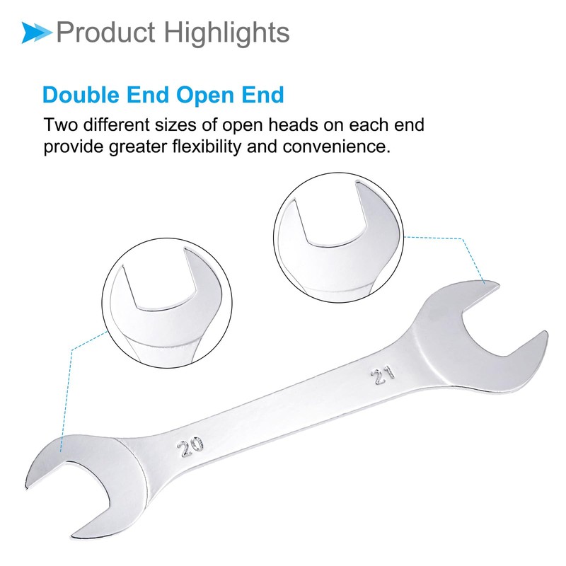 CoCud Thin Open End Wrench Metric 20mm x 21mm Double