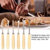 Professional 6 Piece Wood Carving Chisel Set, Engraving Chisel for