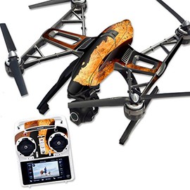 MightySkins Skin Compatible with Yuneec Q500 & Q500+ Quadcopter Drone wrap Cover Sticker Skins Fire Fighter