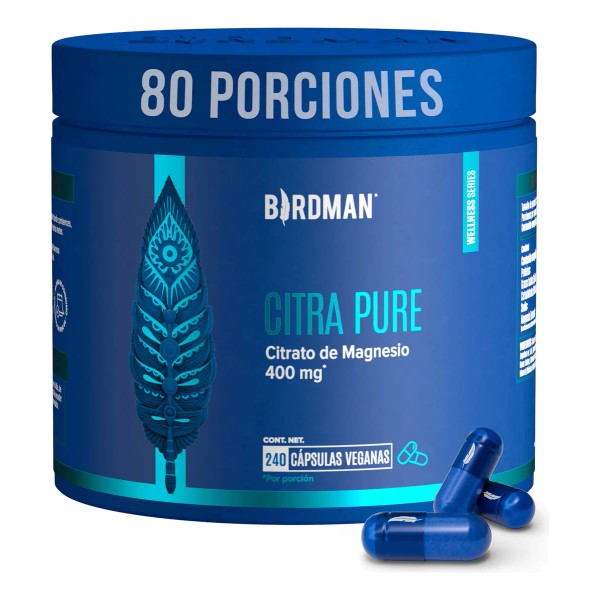 Birdman Citrato de Magnesio 400 mg | Sin Aditivos |