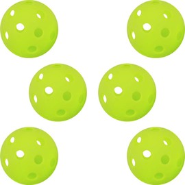 GP Baseball Batting Practice Balls, Perforated, Polyethylene, Fluorescent Green, 2.8 inches (72 mm), 6 / 24 / 48 Pieces
