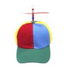 Kuzhi Multi-Color Propeller Hat - Baseball Style (Child, Green Brim)