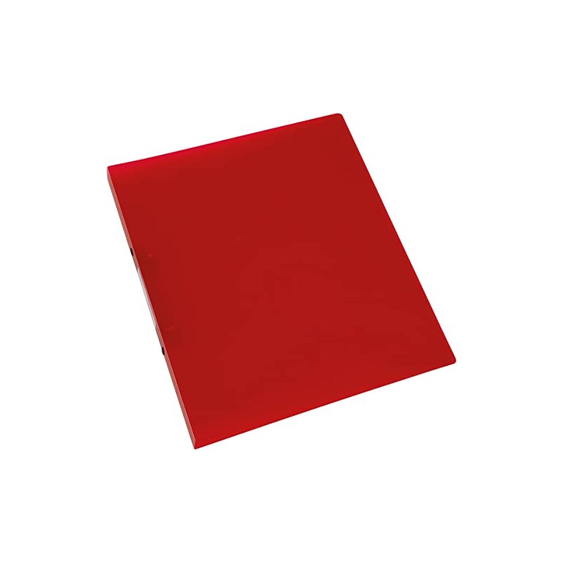 Q-Connect Ring Binder – A4, 4 Rings red/Clear