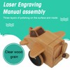 Fighter Music Box Aircraft Wood Craft Musical Box Birthday Christmas