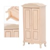 Dollhouse Miniature Wardrobe 1/12 Scale Double Door Dolls House Closet