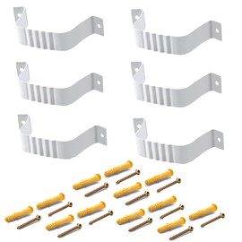 VYH Downspout Adapter Gutter Downspout Strap 3x4 Leader Strap 3x4 6pcs (White)