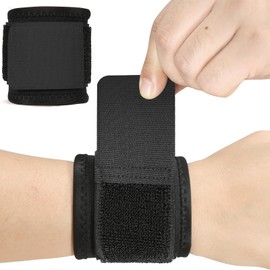 GLEEMEN Wrist Bandages, Pack of 2, Breathable Wrist Wrap, Wrist Support Bandage with Elastic Velcro Fastening, Wrist Bandage Fitness for Sports, Gymnastics, Strength Training