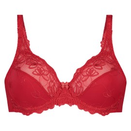 HUNKEMÖLLER Diva Women’s Non-Padded, Underwired Bra, Tango Red [157543], 70E