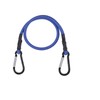 24 Inch Elastic Rope Lock Blue Bungee Cords with Carabiner