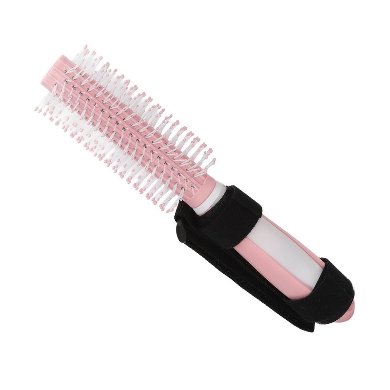 Handicapped Auxiliary Comb Portable Plastic Handle Comb Hair Brush for