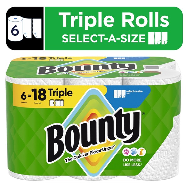 Procter & Gamble 16020 Select-a-size Kitchen Roll Paper Towels, 2-ply,