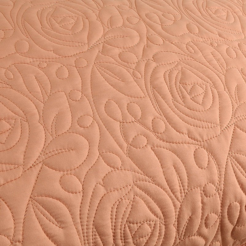 MarCielo 2-Piece Embroidered Pillow Shams, Decorative Microfiber Pillow Shams Set