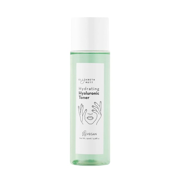 Vegan & Cruelty-Free Hydrating Hyaluronic Acid Face Toner: Elizabeth Mott Facial Toners for All Skin Types - Moisturizing Toners for Hydration - Made with Traditional Korean Ingredients - 5.28 oz