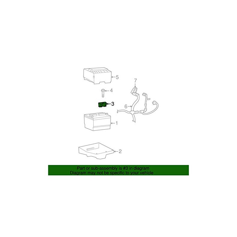 Ford Motor Company Battery Clamp - E7TZ10718B