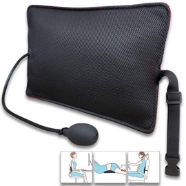 POPIPEN Inflatable Lumbar Support Pillow for Office Chair and Car Seat, Back Support Cushion with Air Pump for Reducing Lower Back Pain