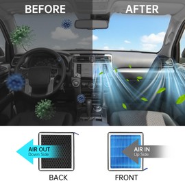 MASHA HEPA Cabin Air Filter for Toyota Tundra 4Runner Sequoia Sienna Highlander Camry Corolla RAV4 Prius, with Activated Carbon Replacement Air Filters