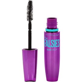 Maybelline Volum' Express Falsies - Máscara de pestañas voluminizadora, lavable, color negro más negro, 1 unidad