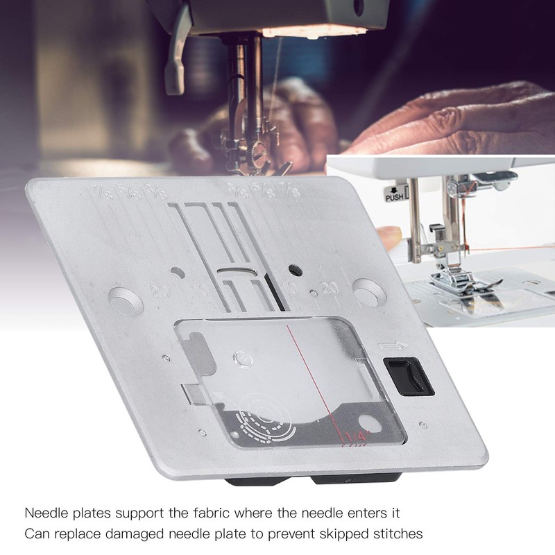 Heavy Duty Needle Plate, Sewing Machine Needle Plate for Singer/JUKI
