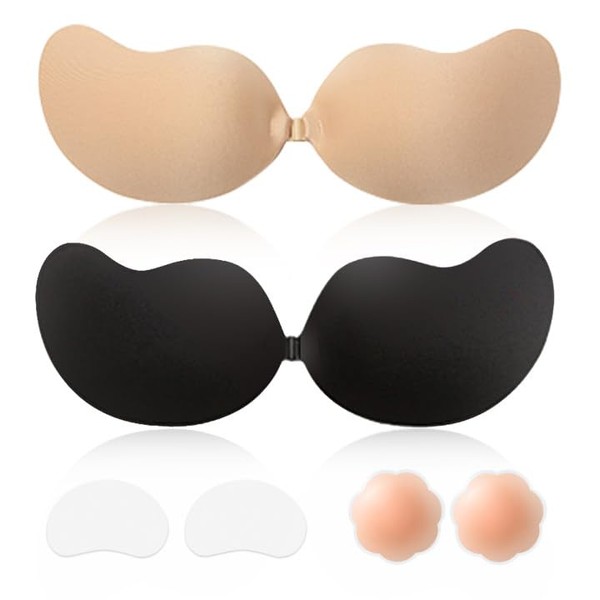Sticky Bra Backless Adhesive Strapless Invisible Push Up Stick on