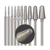 10 Pcs Ball Nosed Cone Shape Diamond Burr - 3/32