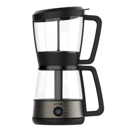 Solac SIPHON BREWER 3-in-1 Vacuum Coffee Maker, Tea Brewer & Water Boiler, Brushed Stainless Steel and Black, 30 oz