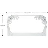 Chrome Frog License Plate Frames, 3D Horror License Plate Frames