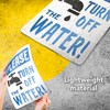Please Turn Off the Water Sign - 8x12 Aluminum Don't