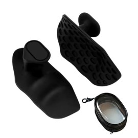 Guantes para Levantamiento de Pesas para Hombres y Mujeres:Puños Antideslizantes de Goma para Entrenamiento y Ejercicio en el Gimnasio,Calistenia,Pull-Ups - Incluye Mini Mochila para Guardado (Negro)