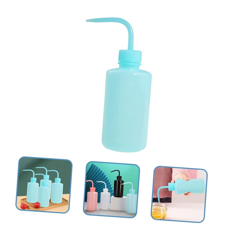 CIYODO Elegant Curved Nozzle 250ml Plastic Squeeze Bottle for Eyelash