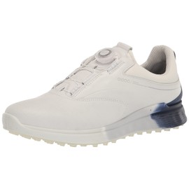 ECCO Men's S- THREE BOA GORE-TEX WATERPROOF, WHITE/BLUE DEPTHS/BRIGHT WHITE, 12-12.5