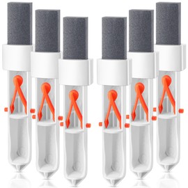 Demissle 6 Pcs Pool Pumice Stone for Cleaning with Handle Stain Eraser Hard Water Cleaner Pool Rust Stain Remover Pool Cleaning Tools Pumice Sticks for Toilet Bowl Ring Swimming Pool Tile Calcium Tub