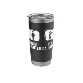 Your Daughter My Daughter French Hornist Funny French Horn Stainless Steel Insulated Tumbler