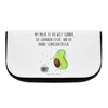 Mr. & Mrs. Panda Avocado Dances Cosmetic Bag, White, Hand