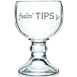 Amehla Schooner Beer Glasses Set - 21-ounce Large Margarita Glass, Big Goblet Style Beer Glass for Coronarita, Fish Bowl Glasses for Drinks or Shrimp Cocktail - Set of 4 (Feelin' Tipsy)