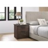 Bowery Hill Engineered Wood Contemporary 3 Drawer RTA Nightstand in