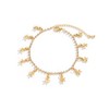 Clataly Star Tassel Ankle Gold Crystal Ankle Bracelets Beach Foot