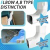 3x4” Downspout Gutter Elbow Style A, 90 Degree Positive Elbow