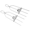 Skewer 3 Prong Stainless Steel Reusable Skewers Easy Food Removal