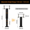 5 Pcs Adjustable Height Bed Support Legs 7.08-12.5 inch with