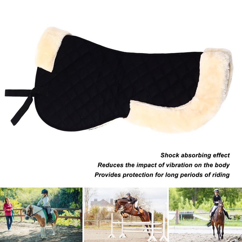 Saddle Pad Cotton Shock Absorption Thickened Keep Balance English Saddle