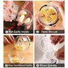 Clear Manual Garlic Twister and Ginger Mincer – Effortlessly Crush