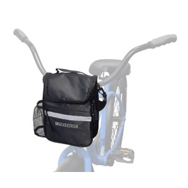 AlveyTech Insulated Handlebar Bag for Bikes & Scooters - Large Capacity Durable Ripstop Nylon Fabric Bags with Removable Rain Cover, Reflective Safety Stripe, Web Mesh & Carry Strap, Storage Accessory