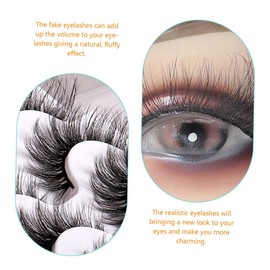 Ipetboom 3 Boxes Fashionable Women's False Eyelashes Natural Look Lashes for Cosplay Wedding Party