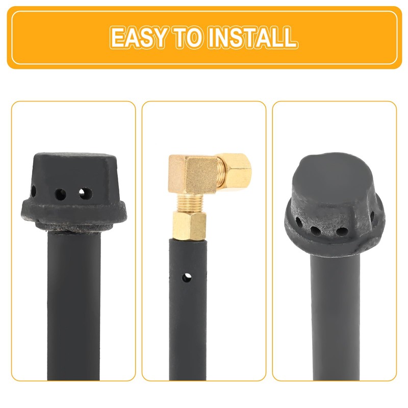 Mgoodoo 2PCS Chinese Wok Range Jet Burner Replacement Jet Burner