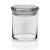 Libbey Cylinder Glass Storage Jars with Lids, 22-ounce, Set of