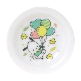 Sanrio Pochacco 310154 35th Commemorative Plate, Small Plate, 3.5 inches (9 cm), Made in Japan