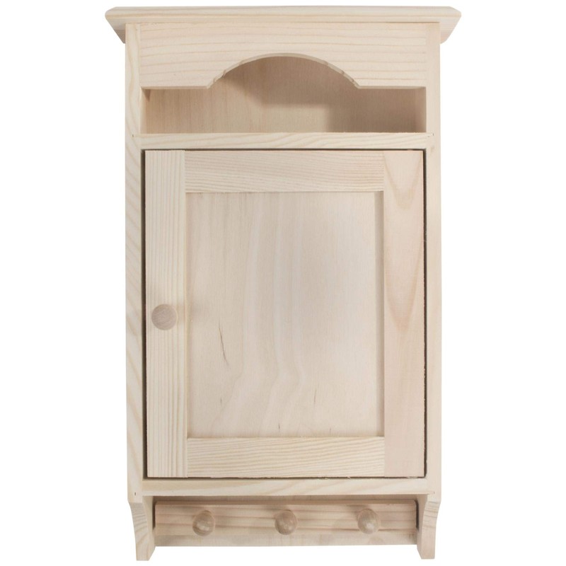 Hanging Wooden Key Cabinet | Wall Mounted Box Key's Rack