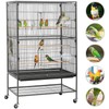 【All Size】Yaheetech 52″ H Large Parrot Cage Rolling Metal Bird
